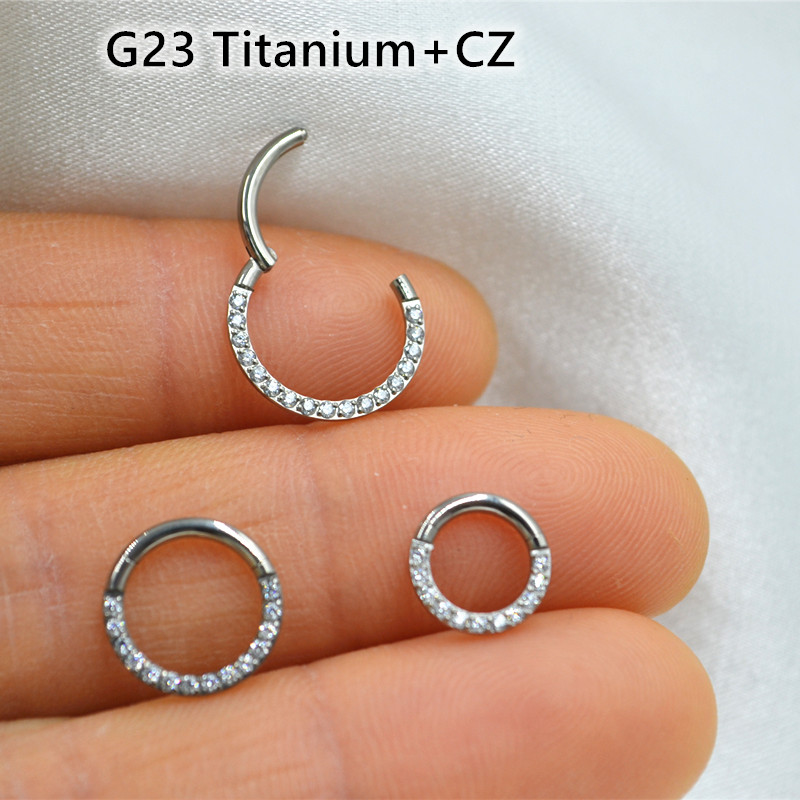 Clicker Ring Seamless - 10 шт./лот G23 титановый нос бесшовное