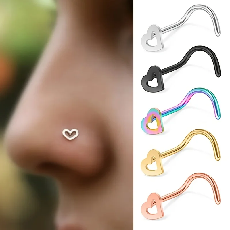 Nostril Screw Pin - 5 шт., набор шпилек для носа