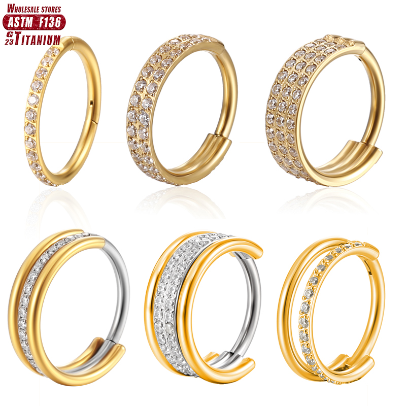 Clicker Ring Seamless - F136 Титановое кольцо в носу с
