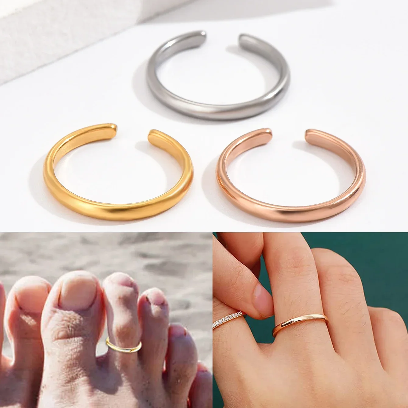 Body Jewelry Hoops - 1 шт., кольца на палец для