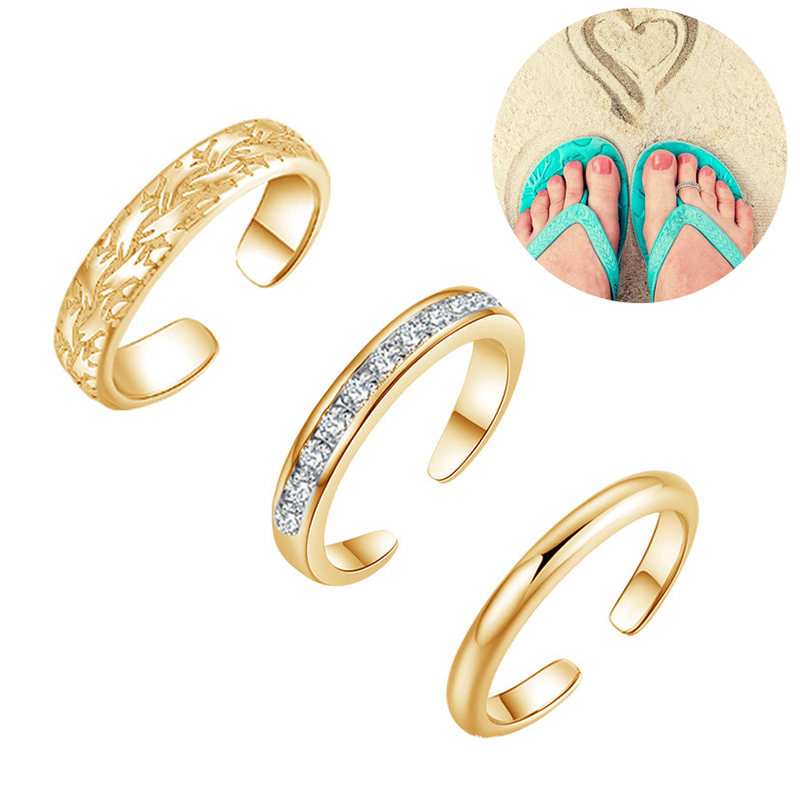 Body Jewelry Hoops - Комплект Trio: женские кольца на носок,