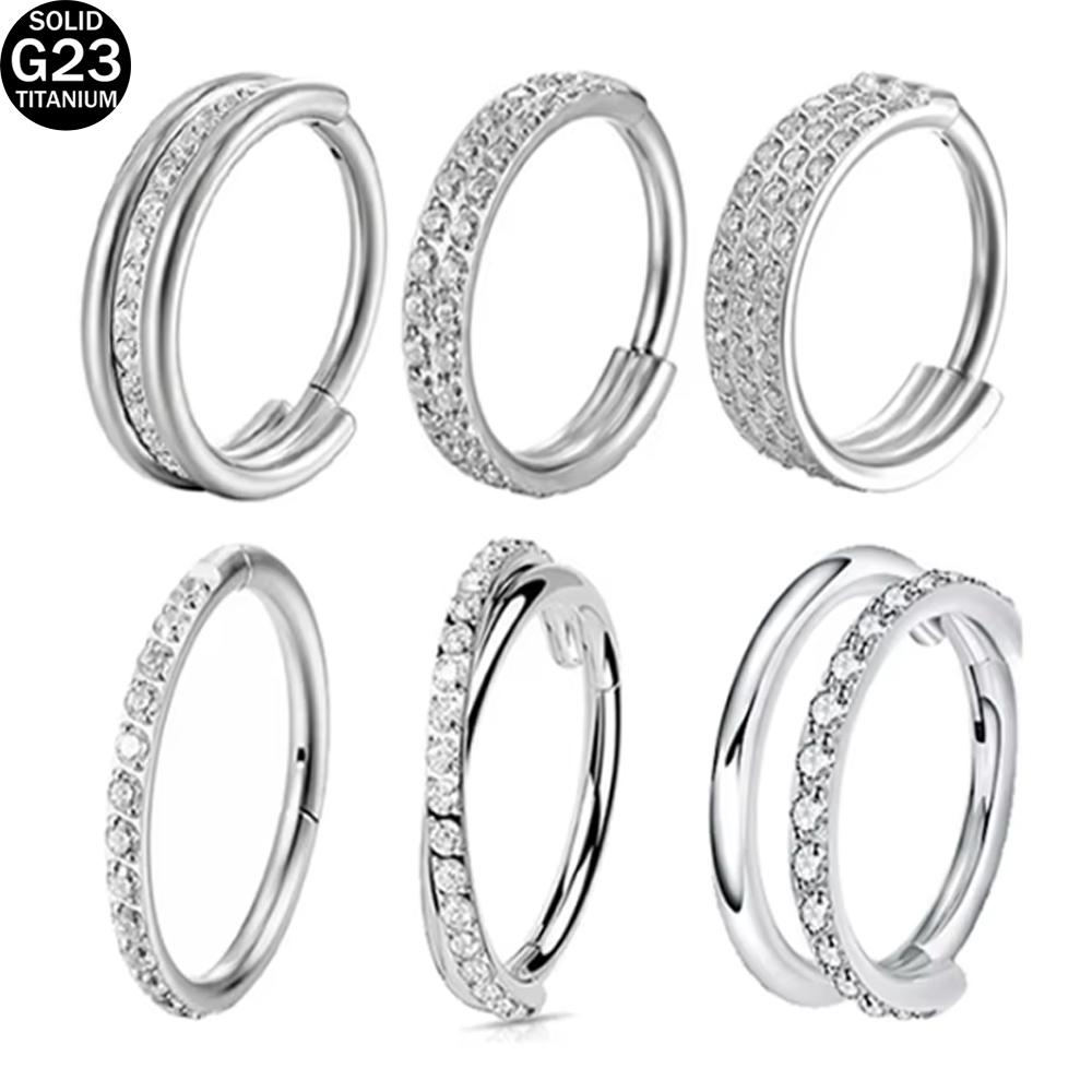 Clicker Ring Seamless - 1 шт. Титановое кольцо для носа