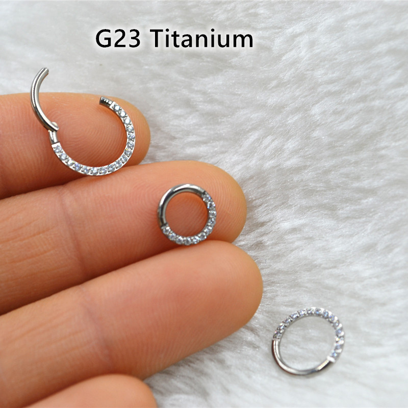 10 шт./лот G23 титановый нос б – обзор и цена Clicker Ring Seamless