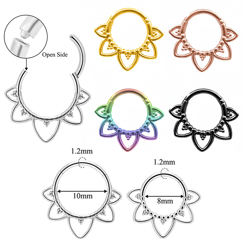 Кольцо в носу из нержавеющей с – обзор и цена Clicker Ring Seamless