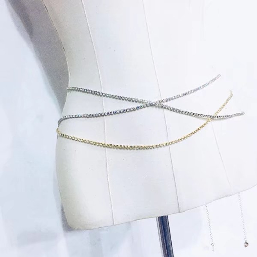Сексуальная модная блестящая в – обзор и цена Body Jewelry Waist