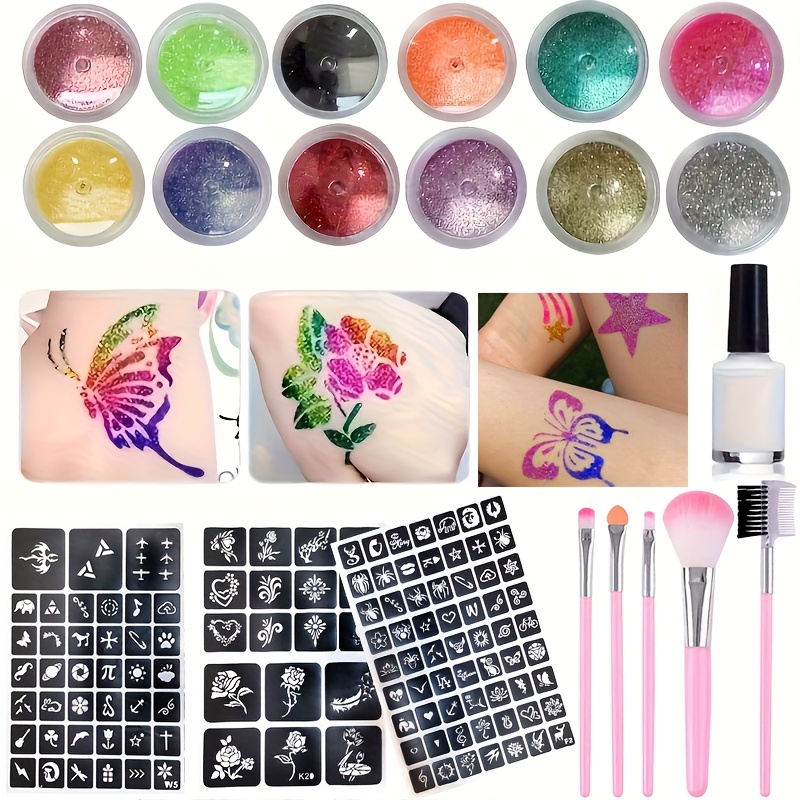 DIY Flash Tattoo, 12 цветов бл – обзор и цена Body Jewelry Glue