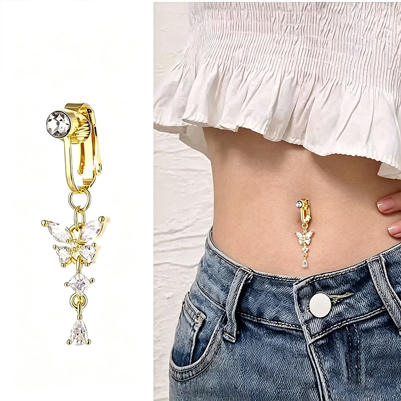 1 шт. Модный клипс на пупок с  – обзор и цена Body Jewelry Hoops