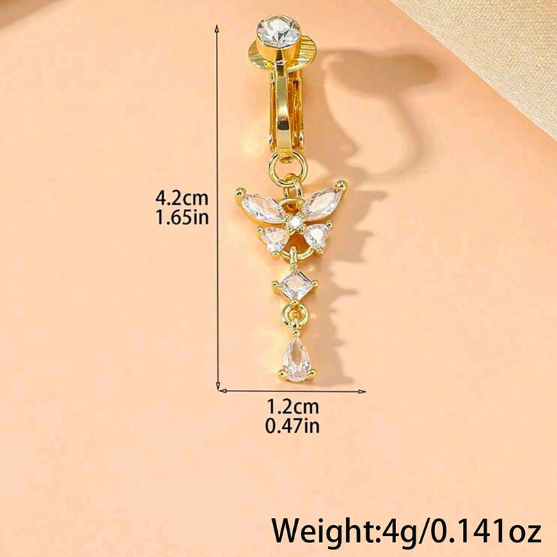 1 шт. Модный клипс на пупок с  – обзор и цена Body Jewelry Hoops