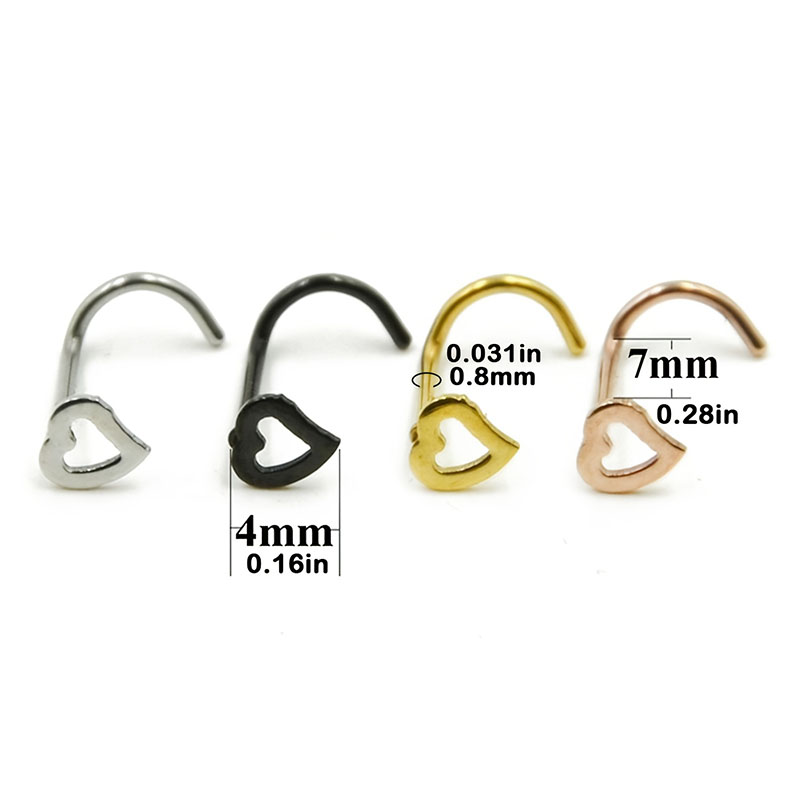 5 шт., набор шпилек для носа с – обзор и цена Nostril Screw Pin