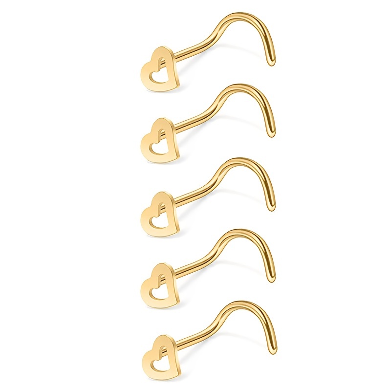 5 шт., набор шпилек для носа с – обзор и цена Nostril Screw Pin