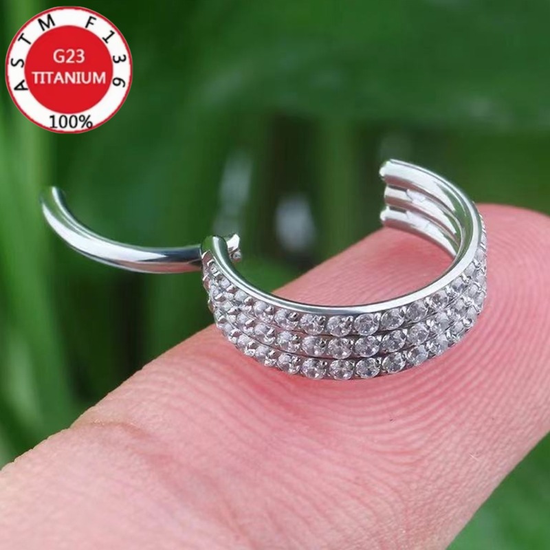 2/5 шт. титановые серьги-кольц – обзор и цена Clicker Ring Seamless