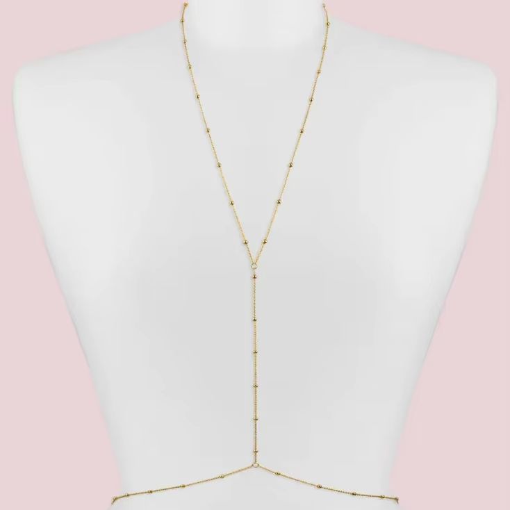 Модная простая цепочка с бусин – обзор и цена Body Jewelry Online