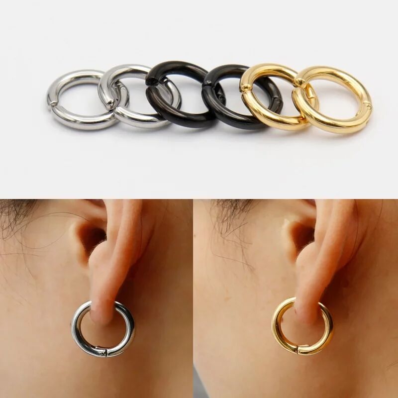 Серьги-кольца Huggie поддельны – обзор и цена Body Jewelry Hoops