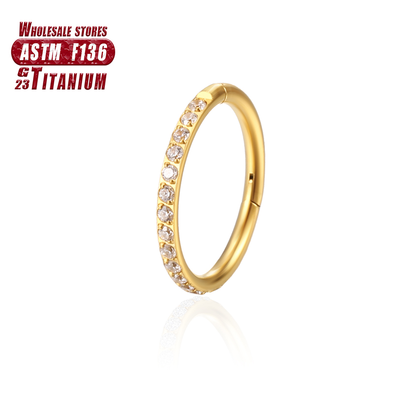 F136 Титановое кольцо в носу с – обзор и цена Clicker Ring Seamless