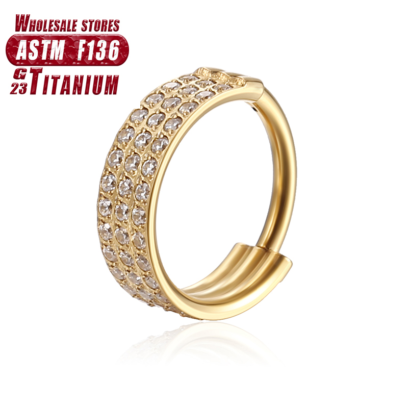 F136 Титановое кольцо в носу с – обзор и цена Clicker Ring Seamless