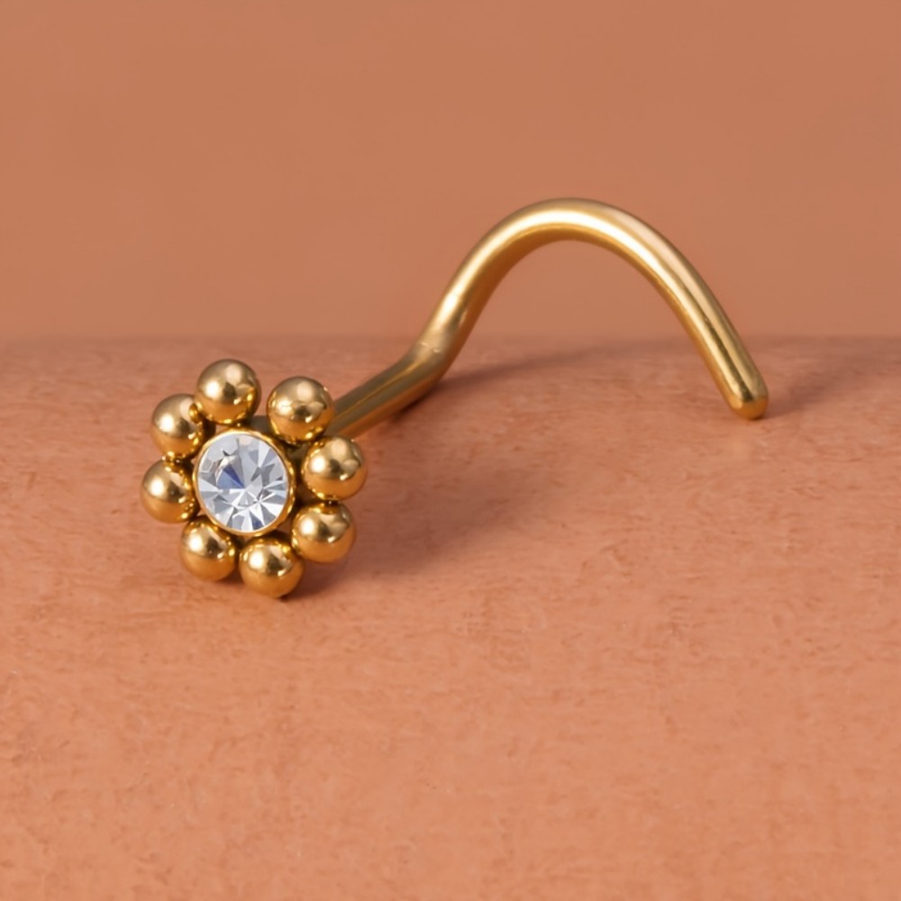 1 шт цветочной формы винт нос  – обзор и цена Nostril Screw Pin