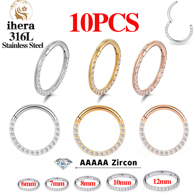 1/10 шт. Кольца для носа из не – обзор и цена Body Jewelry Hoops