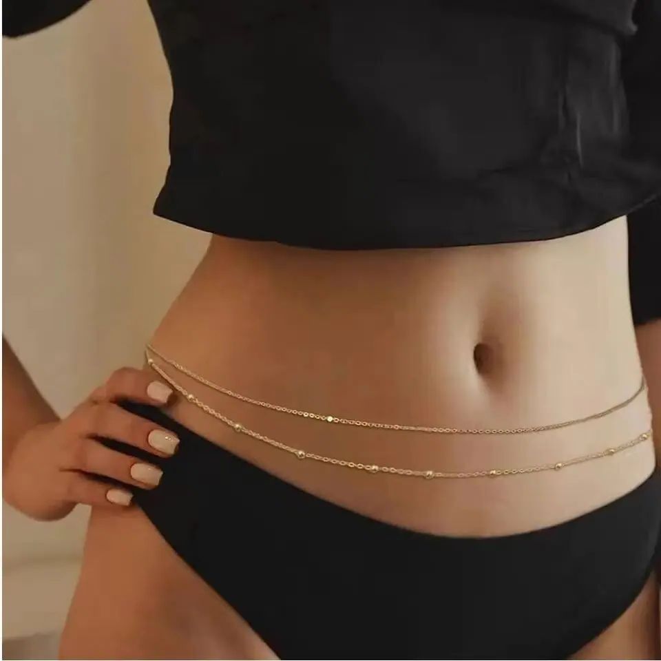 Двухслойные цепочки на живот в – обзор и цена Body Jewelry Waist
