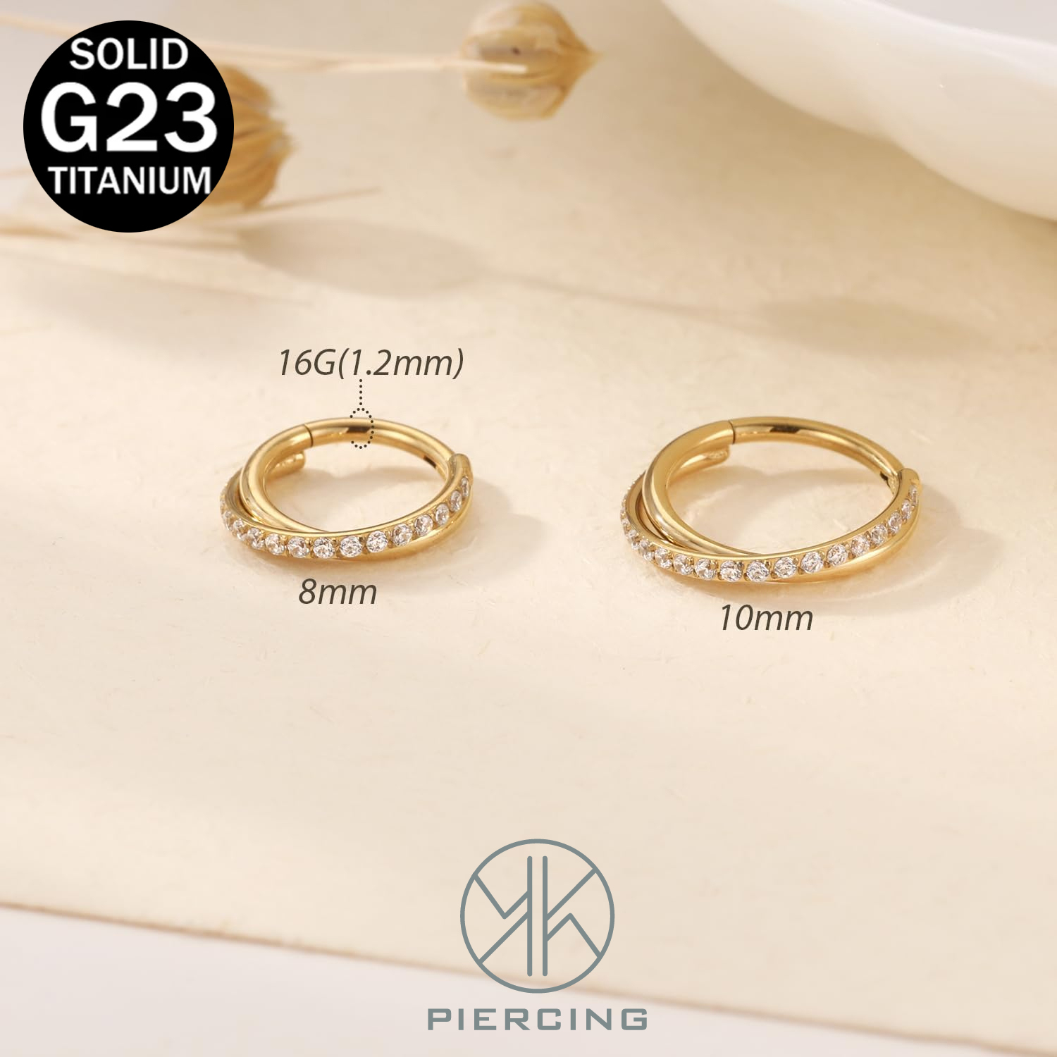 16G имплантат класса титана на – обзор и цена Clicker Ring Seamless
