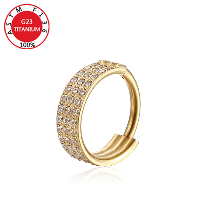 G23 Титановое кольцо в носу, ш – обзор и цена Clicker Ring Seamless