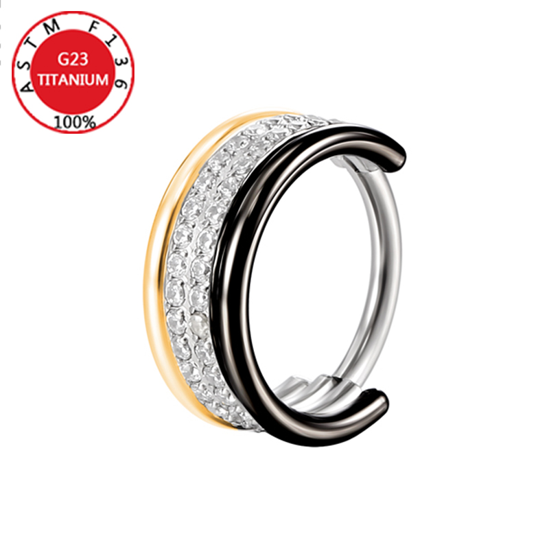 G23 Титановое кольцо в носу, ш – обзор и цена Clicker Ring Seamless
