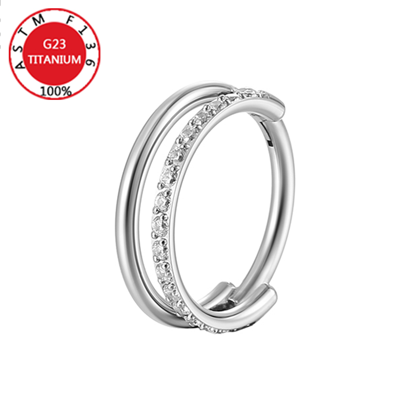G23 Титановое кольцо в носу, ш – обзор и цена Clicker Ring Seamless