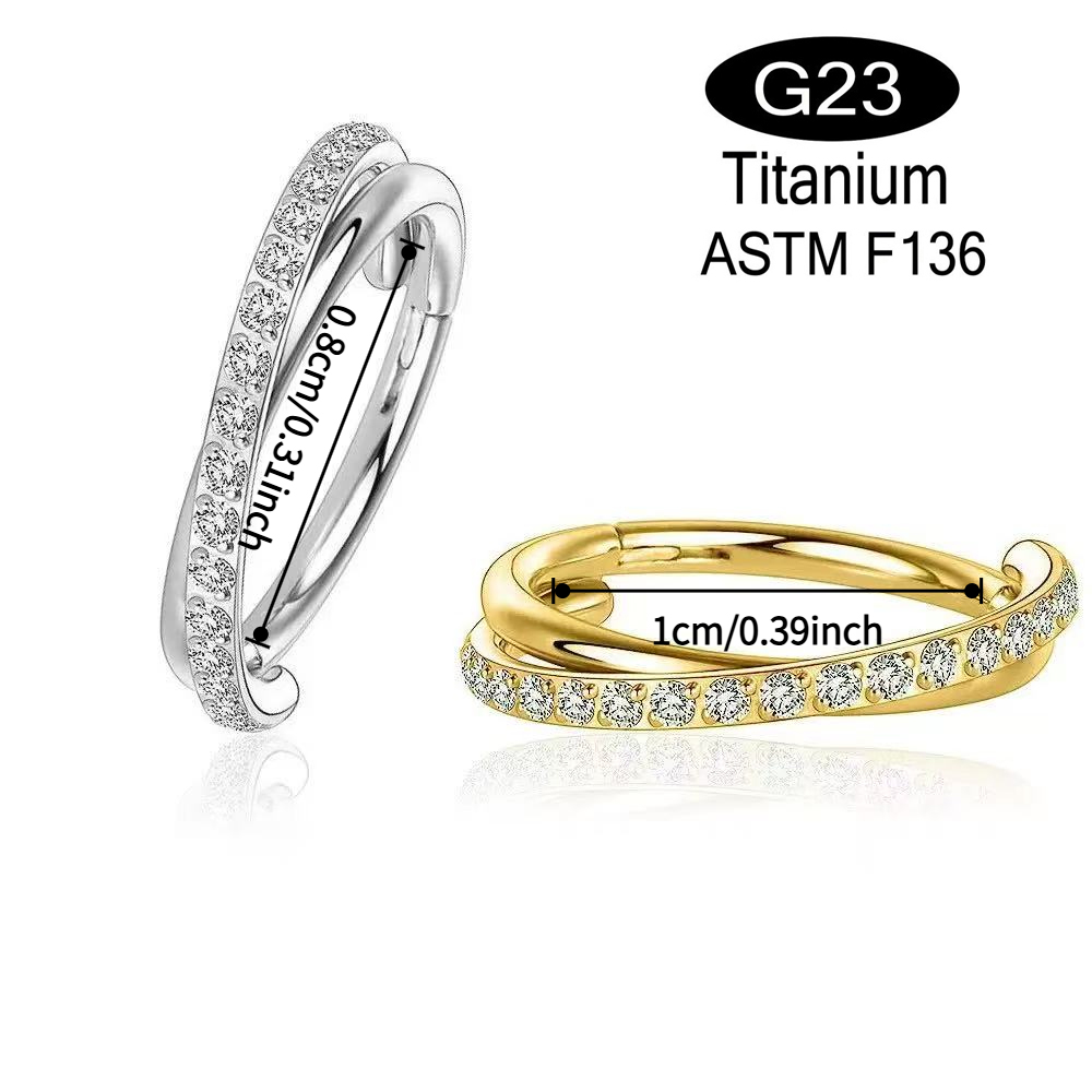 1pcs 16G хрящ сережка круг тит – обзор и цена Clicker Ring Seamless