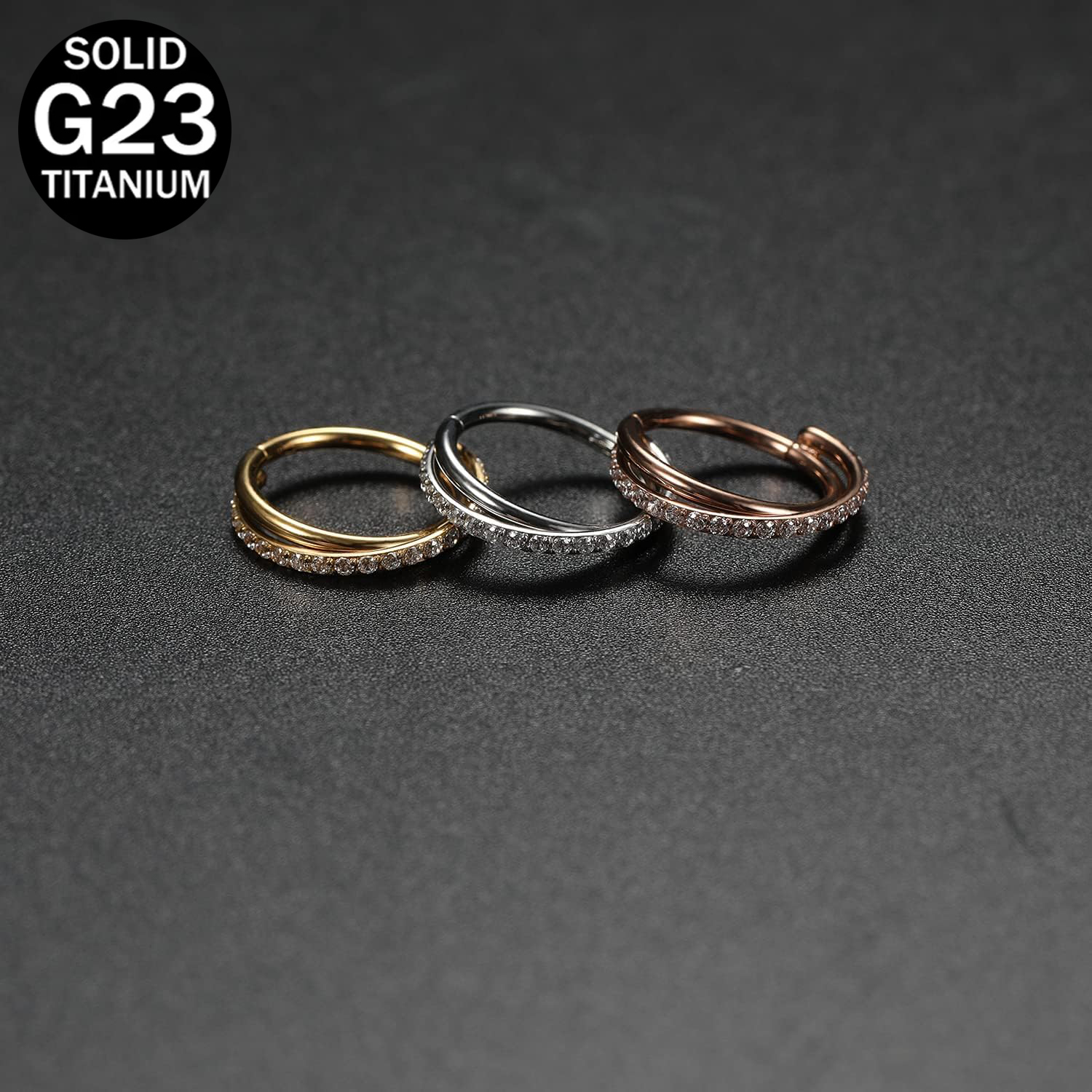 1pcs 16G хрящ сережка круг тит – обзор и цена Clicker Ring Seamless