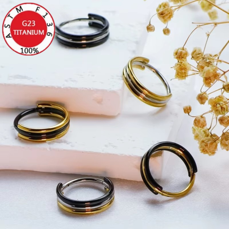 2/5 шт. 16G G23 Титановые двух – обзор и цена Clicker Ring Seamless
